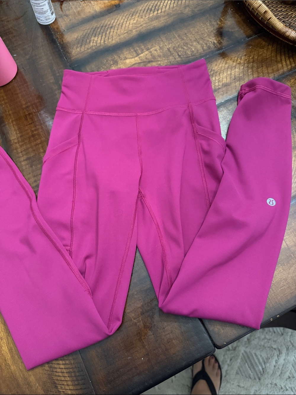 lululemon athletica cropped women’s ' High-Rise Pink Leggings